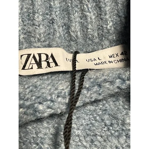 Zara Gray Crew Neck Sweater - Picture 5 of 9